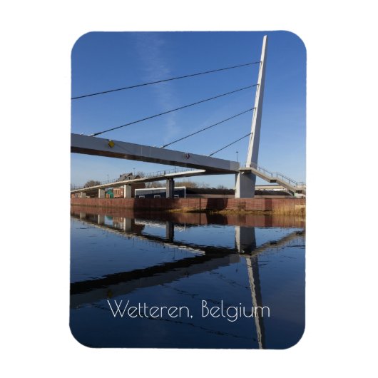 De Nieuwe Passerelle, Wetteren, België Magneet (Verticaal)