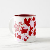 De nieuwe Pornografen Oh Canada! Tweekleurige Koffiemok (Voorkant links)