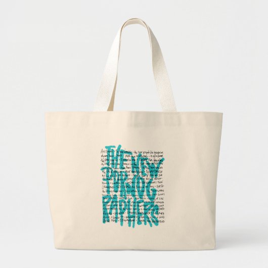 De nieuwe pornografie grote tote bag (Voorkant)