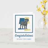 De Nieuwe Proefabonnement van de Terrier van de gr Kaart (Gele Bloem)