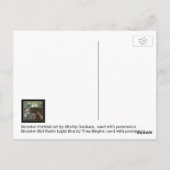 De nieuwe RadioKaart van het Kind van het Monster Briefkaart (Achterkant)