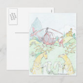 De nieuwe Rudolf van de Kerstman. Feestdagenkaart (Voorkant / Achterkant)