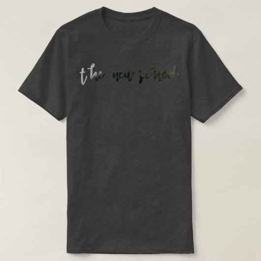 De nieuwe schoolinkt geen cirkel t-shirt (Design voorkant)