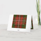 De nieuwe Slains Castle-Kaart van Hay Clan Notitiekaartje (Achterkant)