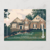 De nieuwe sleutel van het Huis bewegende aankondig Aankondigingskaart (Voorkant)