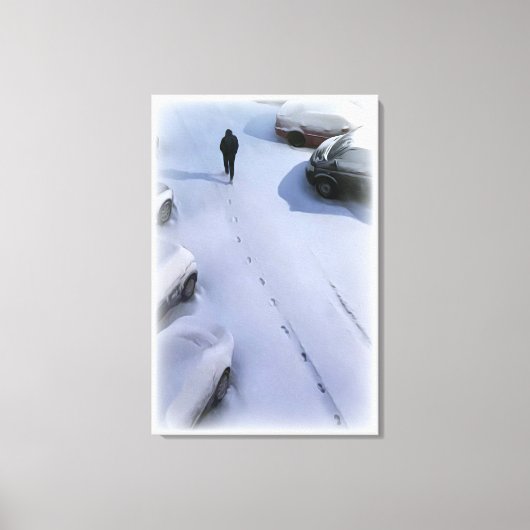 De nieuwe sneeuw canvas afdruk (Voorkant)