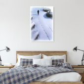 De nieuwe sneeuw canvas afdruk (Insitu (Slaapkamer))