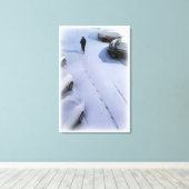 De nieuwe sneeuw canvas afdruk (Insitu (Houten vloer))