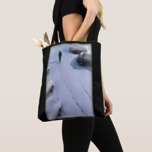 De nieuwe sneeuw tote bag