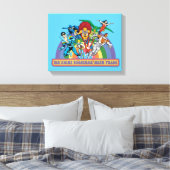 De nieuwe tienen Titans - we vechten samen met tro Canvas Afdruk (Insitu (Slaapkamer))