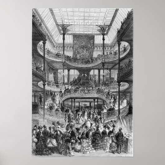 De nieuwe trap in 'Au Bon Marche' Poster (Voorkant)