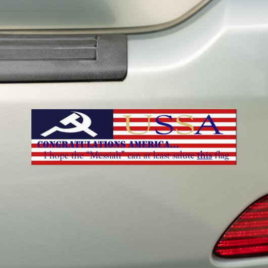 De nieuwe USSA NOBAMA-Bumpersticker Bumpersticker (Op auto)