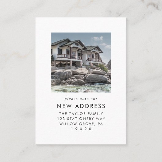 De Nieuwe Verandering van de Foto van het Huis van Visitekaartje (Voorkant)