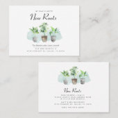 De nieuwe Verandering van de Roots van de Verplaat Visitekaartje (Voorkant / Achterkant)