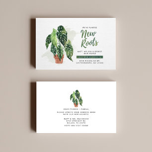 De nieuwe Verandering van de Roots van de Verplaat Visitekaartje