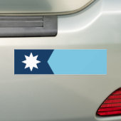 De nieuwe vlag van de staat Minnesota Bumpersticker (Op auto)