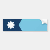 De nieuwe vlag van de staat Minnesota Bumpersticker (Voorkant)