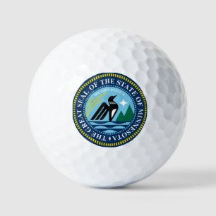 De nieuwe vlag van de staat Minnesota Golfballen