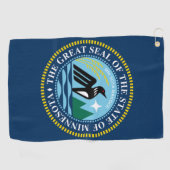 De nieuwe vlag van de staat Minnesota Golfhanddoek (Horizontaal)