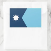 De nieuwe vlag van Minnesota State (2023 herontwer Rechthoekige Sticker (Tas)