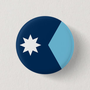 De nieuwe vlag van Minnesota State (2023 herontwer Ronde Button 3,2 Cm