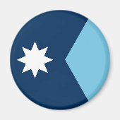 De nieuwe vlag van Minnesota State Magneet (Voorkant)