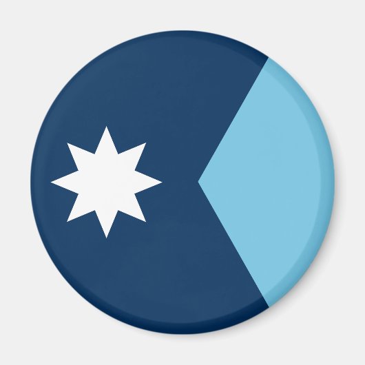 De nieuwe vlag van Minnesota State Magneet (Voorkant)