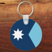 De nieuwe vlag van Minnesota State Sleutelhanger (Voorkant)