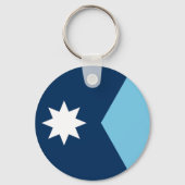 De nieuwe vlag van Minnesota State Sleutelhanger (Achterkant)