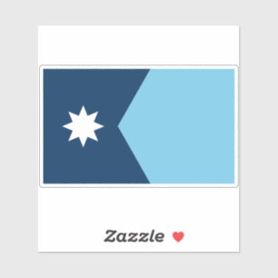De nieuwe vlag van Minnesota State Sticker