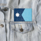 De nieuwe vlag van Minnesota State, vintage Button (Insitu)