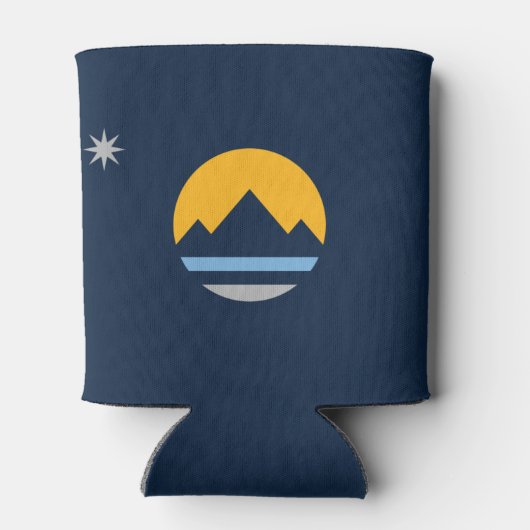 De nieuwe vlag van Reno, Nevada Blikjeskoeler (Achterkant)