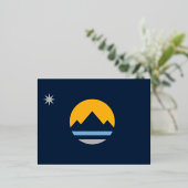 De Nieuwe Vlag van Reno, Nevada Folie Feestdagen Briefkaart (Staand Voorkant)