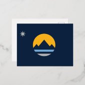 De Nieuwe Vlag van Reno, Nevada Folie Feestdagen Briefkaart (Voorkant / Achterkant)