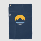De nieuwe vlag van Reno, Nevada Golfhanddoek (Voorkant)
