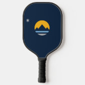 De nieuwe vlag van Reno, Nevada Pickleball Paddle (Achterkant)