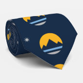 De nieuwe vlag van Reno, Nevada Stropdas (Opgerold)