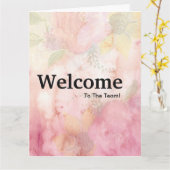 De nieuwe Waterverf van het Onthaal van de Werknem Kaart (Gele Bloem)