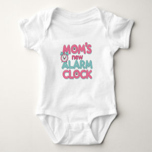 De nieuwe wekker van mama - Schattigee Baby-quote Romper