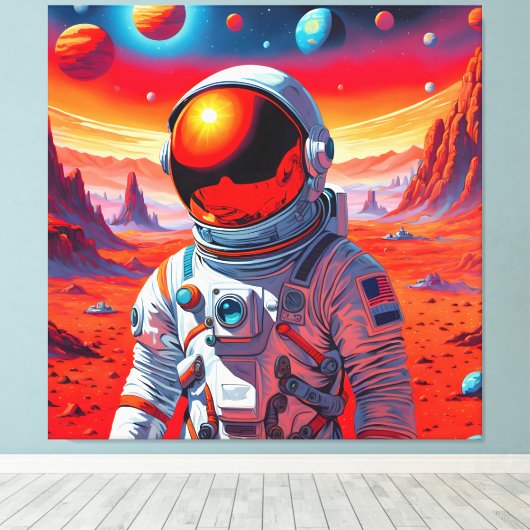 DE NIEUWE WERELD 4 CANVAS AFDRUK (Insitu (Houten vloer))