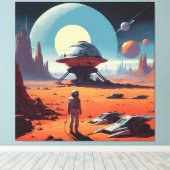 DE NIEUWE WERELD 5 CANVAS AFDRUK (Insitu (Houten vloer))