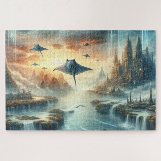 De Nieuwe Wereld Fantasy Art Legpuzzel (Horizontaal)