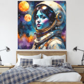 DE NIEUWE WERELD MAN 2 CANVAS AFDRUK (Insitu (Slaapkamer))