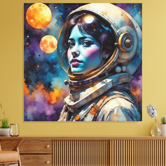 DE NIEUWE WERELD MAN 2 CANVAS AFDRUK (Insitu (Woonkamer))