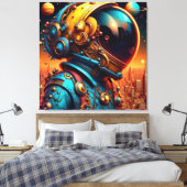 DE NIEUWE WERELD MAN CANVAS AFDRUK (Insitu (Slaapkamer))