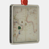 De nieuwe wereld metalen ornament (Rechts)