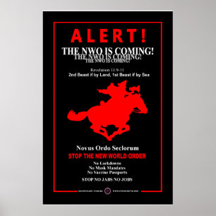 De nieuwe wereldorde komt eraan poster