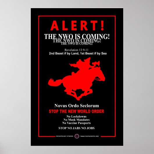 De nieuwe wereldorde komt eraan poster (Voorkant)