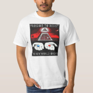 De nieuwe wereldorde weerstaan t-shirt