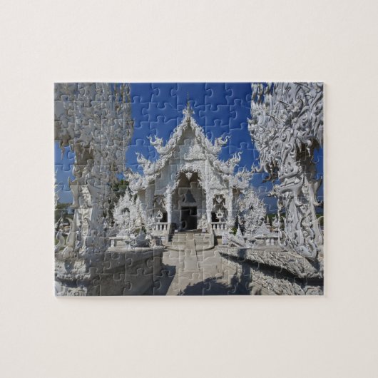 De nieuwe witte tempel van Wat Rong Khun in Legpuzzel (Horizontaal)